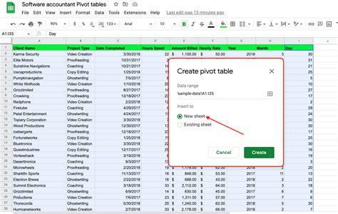 Creating a Pivot Table in Google Sheets - Step-by-Step Tutorial