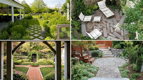 10 Beautiful Garden Paving Ideas - Simphome