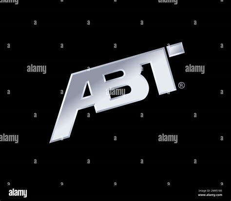 Abt Sportsline, rotated logo, black background Stock Photo - Alamy