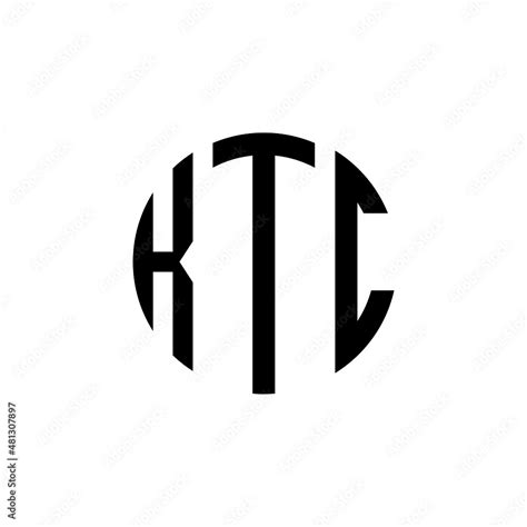 KTC letter logo design. KTC modern letter logo with black background ...