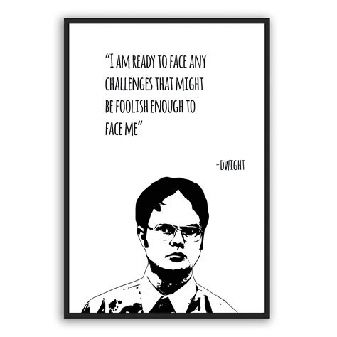 Buy The Office Dwight Schrute Poster Dwight Poster Motivational Quote ...