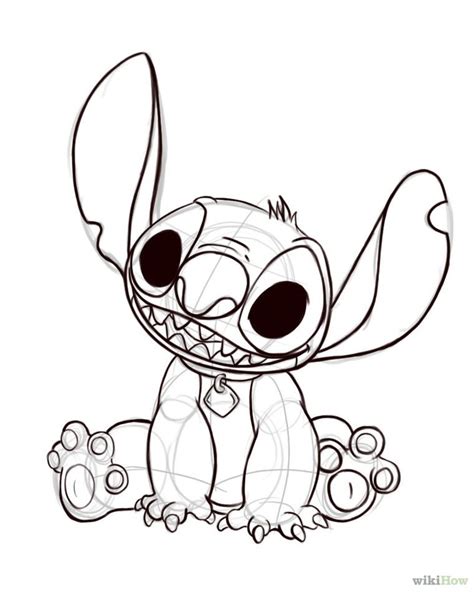 How To Draw Stitch From Lilo And Stitch Step By Step