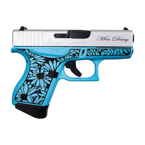 Glock 43 - 9mm 6rnd - Blue Rasberry / Silver Slide - 10 X Firearms