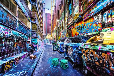 Street Art Print, Graffiti Wall Art, Melbourne Photography, Hosier Lane ...