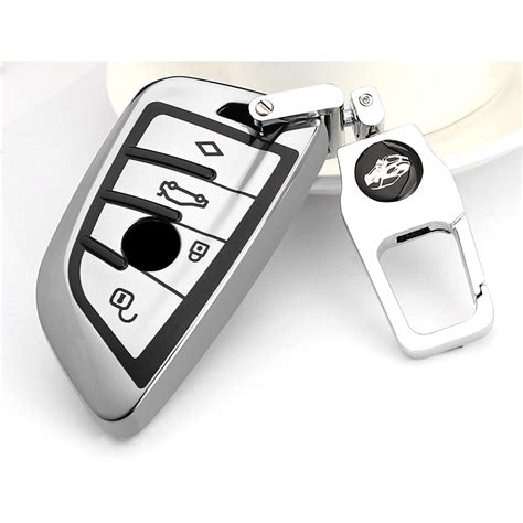 for BMW Key Fob Cover - Soft TPU Front + ABS Shell Back Blade Shape Ke ...