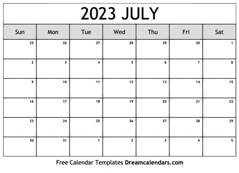 July 4 2023 Calendar - Get Calendar 2023 Update