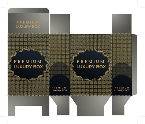 Premium Vector | Box design packaging and label design premium ...