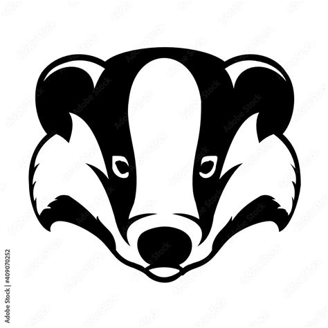 badger logo design template inspiration, vector illustration Stock ...