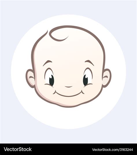 Cute Cartoon Baby Face