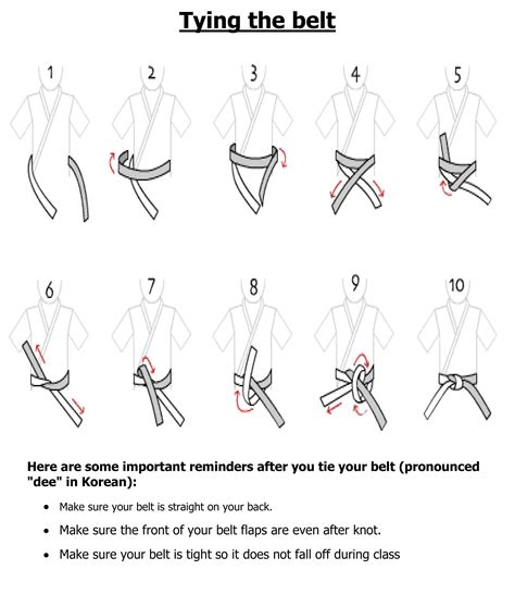 How To Tie A Ty Quan Do Belt - WHODOTO