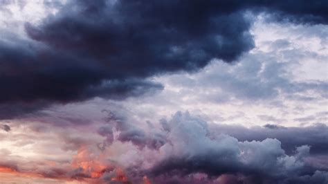 Download Wallpaper 2560x1440 Cloudy sky, thick clouds QHD Background