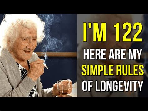 Jeanne Calment (122 years old) Secrets of health and longevity. The ...