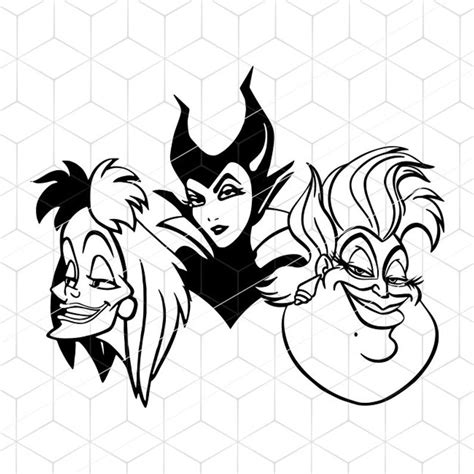 Disney Female Villains Svg