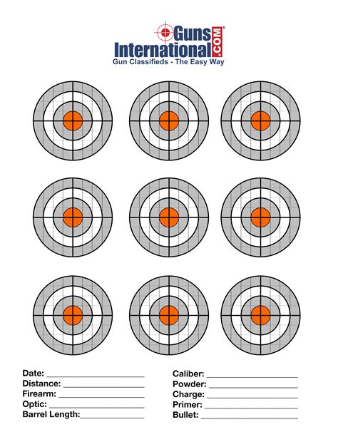 Air Gun Printable Targets