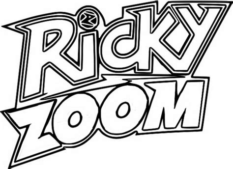 Coloring page Ricky Zoom : Logo 6