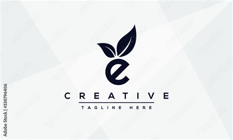 Modern unique creative letter E logo design, Minimalist E initial based ...