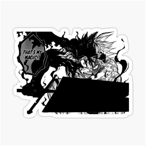 "Demon Form Asta " Sticker by phuoth | Redbubble