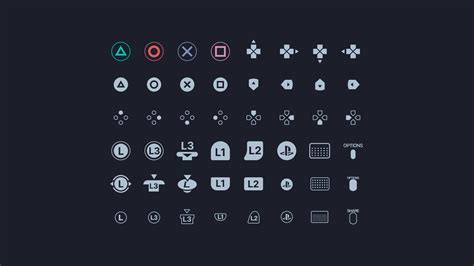 Playstation controller icons | Figma