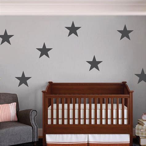 Stars Wall Decal Murals Bedroom Star Wall Stickers Peel and Stick Star ...