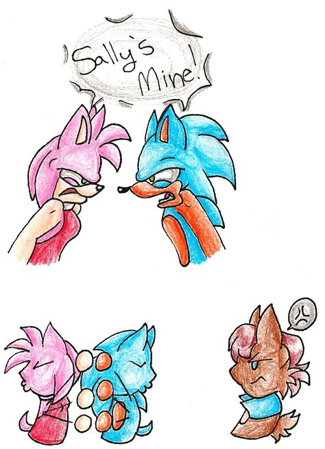 Sonic and Amy fight for Sally - Sonic the Hedgehog Photo (37874236 ...