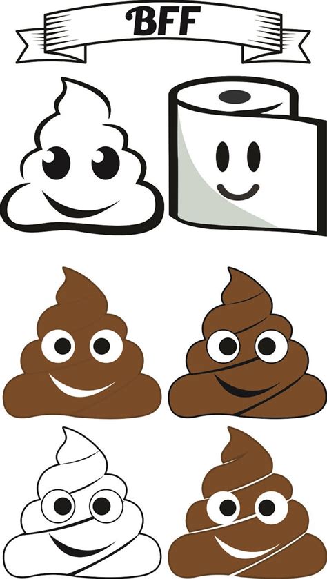 Poop Emoji Vector Poop Emoticons - Etsy