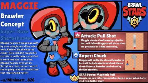 [Idea] [Art] Brawl Stars Brawler Concept: Maggie the Magnet Bot : r ...