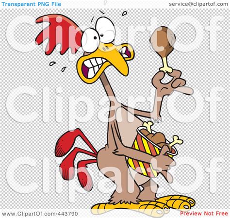 Royalty-Free (RF) Clip Art Illustration of a Cartoon Scared Chicken ...