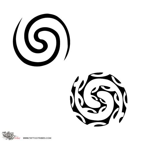 Tattoo of Double spiral, Balance tattoo - custom tattoo designs on ...