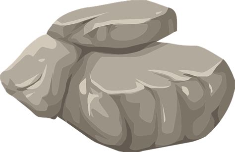 Rock Boulder Stone · Free vector graphic on Pixabay