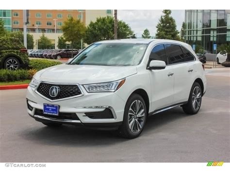 White Diamond Pearl 2019 Acura MDX Standard MDX Model Exterior Photo ...