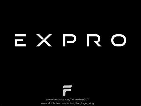 EXPRO Minimal Logo by Fahim Islam on Dribbble