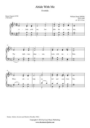 Abide with Me - Piano – Sheetmusic2print