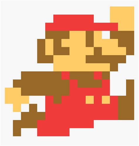 8 Bit Mario Png - 8 Bit Mario, Transparent Png - kindpng