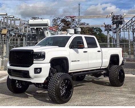 white gmc truck lifted - Ferne Denning