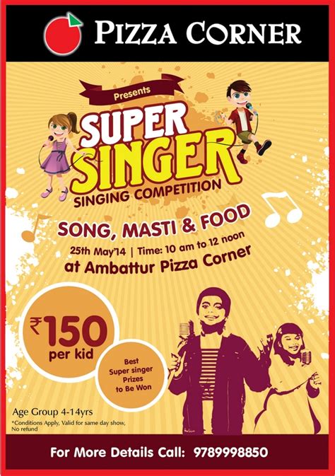 Singing Competition-Pizza Corner – Kids Contests