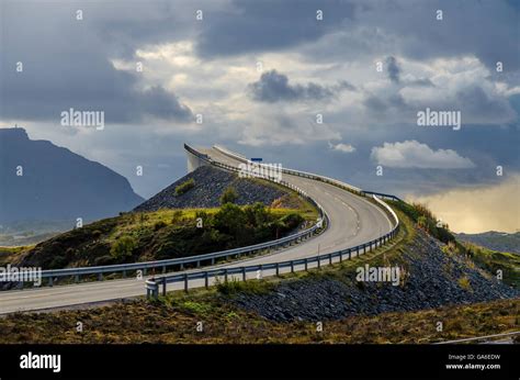 Atlantic road at the north of Norway Stock Photo - Alamy