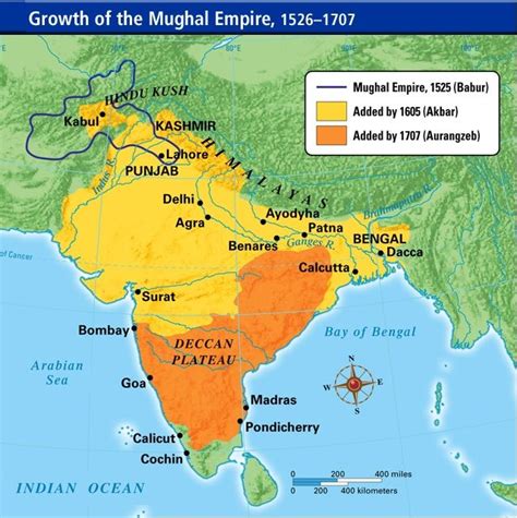 Mughal Empire Map | Mughal empire, Indian history facts, Mughal