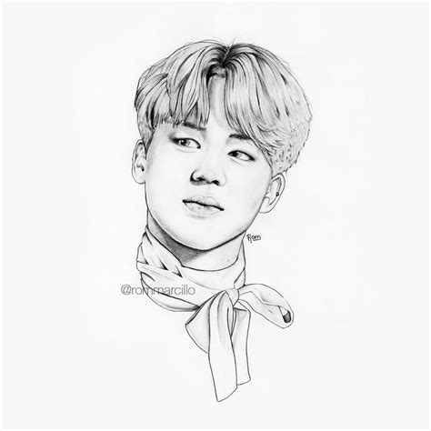 Jimin Pencil Drawing