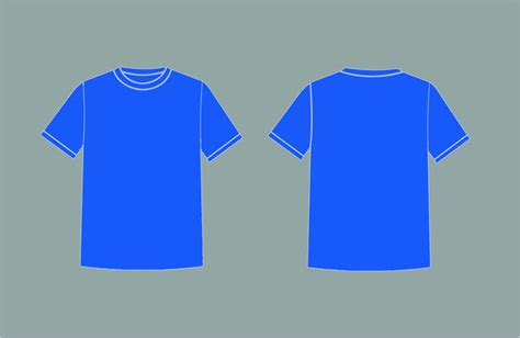 Royal Blue T Shirt Template