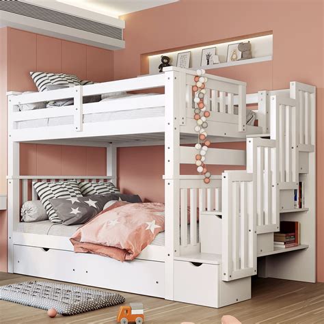 Bunk Bed With Stairs For Girls