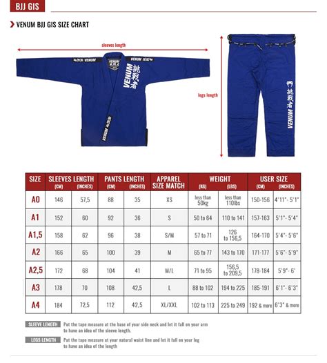 The Definitive Guide to the BJJ Gi Size Chart - Attack The Back