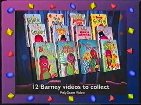 Barney Videos Promo UK VHS 2:12 Video of Barneys - YouTube