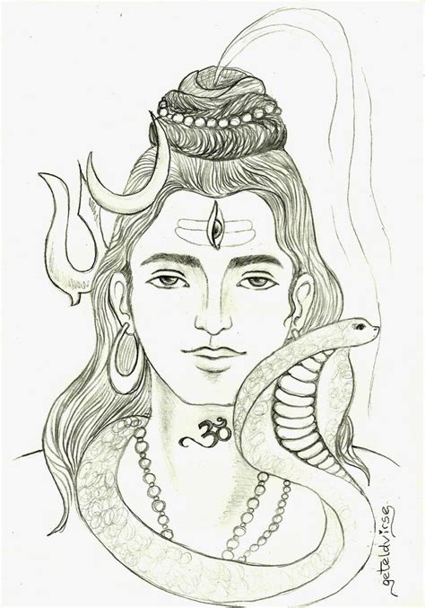 Pencil Drawing Lord Shiva Sketch Drawings Pencil Drawings | Images and ...