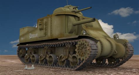 M3 lee tank 3D model - TurboSquid 1228924