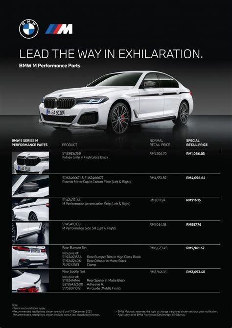 BMW 5 Series M Performance Parts Flyer Web - Paul Tan's Automotive News