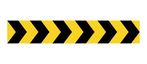 Arrow road yellow sign. Warning striped arrow. Safety type ...