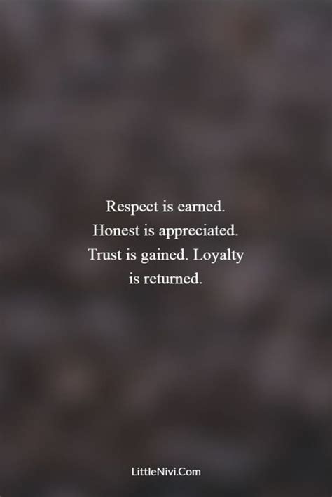 a quote that reads respect is canned honestly, and it's not true