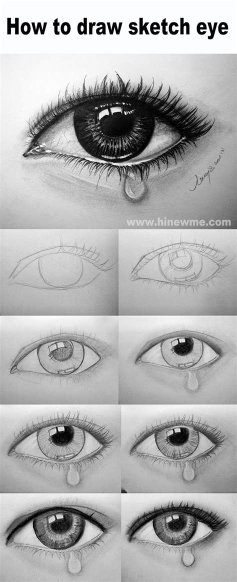 eye sketch - How to draw sketch eye step by | Art drawings sketches ...