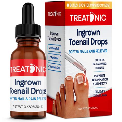 Treatonic Ingrown Toenail Treatment Kit - Pain Relief & Softener with ...