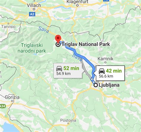 Triglav National Park Map